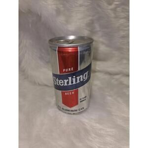 Sterling Beer Can. Recyclable Aluminum. Bottom Opened.